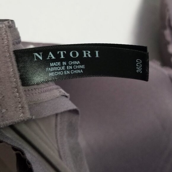 NEW Natori Refined Contour Underwire Bra 36DD Gunmetal Grey Gray $70 Supportive - Picture 11 of 16